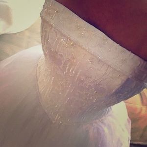 NEW Extra length strapless princess wedding dress